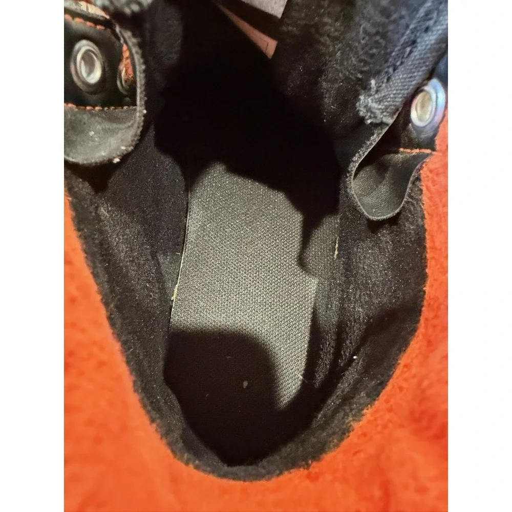 Boys‎ Girls VANS Insulated High Top Skate Shoes Camo Black  Orange Size 3 Kids
